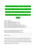 NR 283 Pathophysiology Exam 1 Chamberlain University Official Practice Exam Actual Exam 2026&sol;2027 with Detailed Rationales &vert; Complete Exam-Style Questions &vert; Pass Guaranteed &ndash; A&plus; Graded&NewLine;&NewLine;