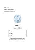 ECON 160 &ndash; Winter 2026 A&plus; Graded Midterm 1 with Full Solutions &lpar;UCLA Economics&rpar;
