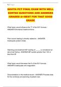 DAVITA PCT FINAL EXAM WITH WELL &NewLine;SORTED QUESTIONS AND ANSWERS &NewLine;&sol;GRADED A&plus;&sol;BEST FOR THAT GOOD &NewLine;GRADE