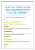 LOUISIANA CLASS D CHAUFFEUR LICENSE &NewLine;EXAM ACTUAL CORRECT QUESTIONS AND &NewLine;VERIFIED DETAILED ANSWERS&vert; CURRENTLY &NewLine;TESTING VERSION &vert; ALREADY GRADED &NewLine;A&plus;&vert;NEWEST&vert;EXPERT VERIFIED FOR &NewLine;GUARANTEED PASS 2026&sol;2027