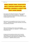 FEMA IS800D FINAL EXAM WITH &NewLine;WELL SORTED QUESTIONS AND &NewLine;ANSWERS &sol;GRADED A&plus;&sol;BEST FOR &NewLine;THAT GOOD GRADE