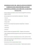 KINESIOLOGY &lpar;EXSC 383&rpar; - SKELETAL MUSCLE OVERVIEW &vert;COMPLETE STUDY GUIDE WITH 100&percnt; ACCURATE QUESTIONS & ANSWERS &vert; ACE EVERY TEST &vert; GUARANTEED EXCELLENCE&period;