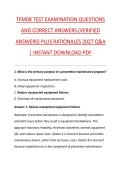 TFM08 TEST EXAMINATION QUESTIONS &NewLine;AND CORRECT ANSWERS &lpar;VERIFIED &NewLine;ANSWERS&rpar; PLUS RATIONALES 2027 Q&A &NewLine;&vert; INSTANT DOWNLOAD PDF 