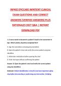 INP402 EPICCARE INPATIENT CLINICAL &NewLine;EXAM QUESTIONS AND CORRECT &NewLine;ANSWERS &lpar;VERIFIED ANSWERS&rpar; PLUS &NewLine;RATIONALES 2027 Q&A &vert; INSTANT &NewLine;DOWNLOAD PDF 