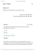 HIMA 360 &ndash; Fall 2025 Quiz 2 Solutions &lpar;Updated 2026 Edition&rpar; &bull; Health Information Systems &ndash; American Military University