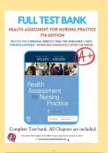 Test Bank For Health Assessment for Nursing Practice 7th Edition By Susan Fickertt Wilson Jean Foret Giddens &vert; 9780323661195 &vert; Chapter 1- 24 &vert; All Chapters with Answers and Rationals&NewLine;