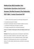 Medical Gas 6010 Installers Test &NewLine;Examination Questions And Correct &NewLine;Answers &lpar;Verified Answers&rpar; Plus Rationales &NewLine;2027 Q&A &vert; Instant Download Pdf
