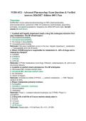 NURS 6521 - Advanced Pharmacology Exam Questions & Verified &NewLine;Answers 2026&sol;2027 -Edition 100&percnt; Pass 