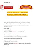 NUR 2502 &ndash; MDC3&comma; NUR 2502&comma; Exam 1 Study Guide Questions and Answers &lpar;Graded A&plus;&rpar; Study Guide