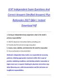 JCAT Independent Exam Questions And &NewLine;Correct Answers &lpar;Verified Answers&rpar; Plus &NewLine;Rationales 2027 Q&A &vert; Instant &NewLine;Download Pdf 