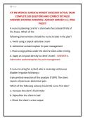 ATI RN MEDICAL SURGICAL NEWEST 2026&sol;2027 ACTUAL EXAM &NewLine;COMPLETE 100 QUESTIONS AND CORRECT DETAILED &NewLine;ANSWERS &lpar;VERIFIED ANSWERS&rpar; &vert;ALREADY GRADED A&plus;&vert;&vert; FREE &NewLine;PASS&excl;&excl;&excl;