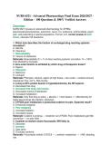 NURS 6521 - Advanced Pharmacology Final Exam 2026&sol;2027 &NewLine;Edition &ndash; 100 Questions & 100&percnt; Verified Answers  