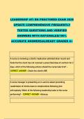 LEADERSHIP ATI RN PROCTORED EXAM 2026 &NewLine;UPDATE COMPREHENSIVE FREQUENTLY &NewLine;TESTED QUESTIONS AND VERIFIED &NewLine;ANSWERS WITH RATIONALES&vert;100&percnt; &NewLine;ACCURATE ANSWERS&vert;ALREADY GRADED A&plus;