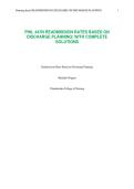 PHIL 447N READMISSION RATES BASED ON DISCHARGE PLANNING&vert; WITH COMPLETE SOLUTIONS