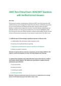 ANCC Non-Clinical Exam&colon; 2026&sol;2027 Questions with Verified Correct Answers