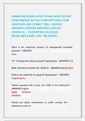 OBAMA DSE EXAM &lpar;LATEST EXAM&rpar; &vert;&vert;MOST RECENT &NewLine;EXAM 2026&vert;2027 ACTUAL COMPLETE REAL EXAM &NewLine;QUESTIONS AND CORRECT WELL DEFINED &NewLine;ANSWERS &lpar;VERIFIED ANSWERS&rpar; ALREADY               &NewLine;GRADED A&plus; &vert;  GUARANTEED SUCCESS&excl;&excl;                               &NewLine;BRAND NEW EXA