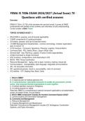 FEMA IS 700b EXAM 2026&sol;2027 &lpar;Actual Exam&rpar; 70 Questions with verified answers 
