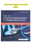 Test bank For Wilkins clinical assessment in respiratory care 8th edition by &NewLine;Huber&comma;  &NewLine;Chapters 1 - 21 