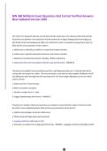 MN 580 Midterm Exam Questions And Correct Verified Answers New Updated Version 2026