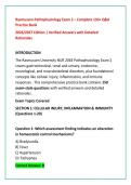 Rasmussen Pathophysiology Exam 2 Study Guide &vert; 150&plus; Original Practice Questions with Detailed Explanations &vert; Comprehensive Pathophysiology Review &vert; 2026&sol;2027 Edition