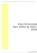 Samenvatting Politicologie&vert; Prof&period; Vanzimmeren &vert; BA 1 Rechten&vert; Universiteit Antwerpen &vert; 2025&sol;26&vert; GESLAAGD EERSTE ZIT&lpar;14&sol;20&rpar;