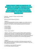 COMSAE PHASE 1 FORM 114 Actual EXAM &ndash; 176 QUESTIONS AND ANSWERS &vert; VERIFIED AND WELL DETAILED ANSWERS &vert; PLUS RATIONALES &vert; GUARANTEED PASS &vert; LATEST EXAM UPDATE &vert; STUVIA VERIFIED &vert; EXAM PREP &vert; STUDY GUIDE &vert; PRACTICE TEST&NewLine;