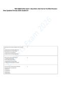 NSG 3850 Patho Exam 1 Questions And Correct Verified Answers New Updated Version 2026 Graded A&plus;