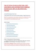 NSG 527 Final Exam &lpar;Latest 2026 &sol; 2027&rpar; Questions and Answers with Verified Rationales&comma; 100&percnt; Guarantee Pass - Wilkes