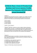 COMSAE Phase 1 Form 115 Practice Exam Questions And Correct Answers &lpar;Verified Answers&rpar; Plus Rationales 2025&vert;2026 Q&A &vert; Instant Download Pdf&NewLine;