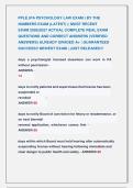 PPLE &lpar;PA PSYCHOLOGY LAW EXAM &rpar; BY THE &NewLine;NUMBERS EXAM &lpar;LATEST&rpar; &vert;&vert; MOST RECENT          &NewLine;EXAM 2026&vert;2027 ACTUAL COMPLETE REAL EXAM &NewLine;QUESTIONS AND CORRECT ANSWERS &lpar;VERIFIED &NewLine;ANSWERS&rpar; ALREADY GRADED A&plus; &vert; GUARANTEED &NewLine;SUCCESS&excl;&excl; NEWEST EXAM &vert; JUST RELEASED&excl;&excl; 