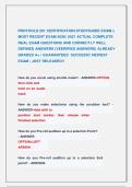 PROTOOLS 201 CERTIFICATION STUDYGUIDE EXAM &vert;&vert; &NewLine;MOST RECENT EXAM 2026&vert; 2027 ACTUAL COMPLETE &NewLine;REAL EXAM QUESTIONS AND CORRECTLY WELL &NewLine;DEFINED ANSWERS &lpar;VEERIFIED ANSWERS&rpar; ALREADY &NewLine;GRADED A&plus; &vert; GUARANTEED  SUCCESS&excl;&excl; NEWEST &NewLine;EXAM &vert; JUST RELEASED&excl;&excl;