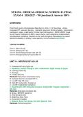 NUR 254 - MEDICAL-SURGICAL NURSING II -FINAL EXAM 4   2026&sol;2027 &ndash; 70 Questions & Answers 100&percnt;  