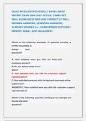 QUALTRICS CERTIFICATION L1 EXAM &vert;&vert; MOST &NewLine;RECENT EXAM 2026&vert; 2027 ACTUAL COMPLETE &NewLine;REAL EXAM QUESTIONS AND CORRECTLY WELL &NewLine;DEFINED ANSWERS &lpar;VEERIFIED ANSWERS&rpar; &NewLine;ALREADY GRADED A&plus; &vert; GUARANTEED SUCCESS&excl;&excl; &NewLine;NEWEST EXAM &vert; JUST RELEASED&excl;&excl;