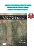 Test Bank for An Introduction to Brain and Behavior 7th Edition by Bryan Kolb&comma; Ian Q&period; Whishaw&comma; Chapters 1 - 16&comma; Complete Newest Version 2026