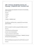 A&P 1 Final Exam StraighterLine &vert; Anatomy and Physiology 1 Cumulative Final Review &vert; Study Guide