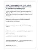 A35 Air Compressor FDNY &ndash; COF  Study Guide Q-Bank Expert Verified Actual &vert; Questions & Answers for Guaranteed Pass &vert; Newest Update&comma;