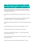 Mako TKA 2&period;0 Exam&colon; 2026&sol;2027 LATEST&NewLine;QUESTIONS WITH ANSWERS GRADED A&plus;