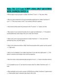 Mako TKA 2&period;0 Exam SCRIPT 2026&sol;2027 QUESTIONS&NewLine;WITH ANSWERS RATED A&plus;