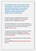 SDI DIVEMASTER EXAM &lpar;LATEST &rpar; MOST RECENT  &NewLine;EXAM 2026&vert;2027 ACTUAL COMPLETE REAL EXAM &NewLine;QUESTIONS AND CORRECTLY WELL DEFINED &NewLine;ANSWERS &lpar;VERIFIED ANSWERS&rpar; ALREADY               &NewLine;GRADED A&plus; GUARANTEED SUCCESS&excl;&excl;&excl;                      &NewLine;NEWEST EXAM &vert; JUST REL