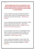 ATI RN PHARMACOLOGY RETAKE 2 EXAM NEWEST ACTUAL &NewLine;2026&sol;2027 EXAM COMPLETE 100 QUESTIONS AND CORRECT &NewLine;DETAILED ANSWERS &lpar;VERIFIED ANSWERS&rpar; &vert;ALREADY GRADED &NewLine;A&plus; &vert;&vert;NEW VERSION&excl;&excl;&excl;
