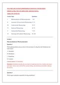 WGU D027 ADVANCED PATHOPHARMACOLOGICAL FOUNDATIONS&NewLine;ORIGINAL PRACTICE EXAMINATION &lpar;100 QUESTIONS&rpar;&NewLine;TABLE OF CONTENTS&NewLine;