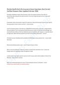 Florida Health And Life Insurance Exam Questions And Correct &NewLine;Verified Answers New Updated Version 2026