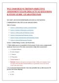 WGU D440 HESI Nutrition Objective Assessment Exam &lpar;2026&rpar; Actual Questions & Study Guide &vert; Guarantee Pass