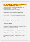 PSY 102 Final Exam &ndash; 2026&sol;2027 UPDATED REVIEW&NewLine;QUESTIONS WITH ANSWERS GRADED A&plus;