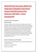 NCLEX RN Next Generation &lpar;NGN&rpar; Case &NewLine;Study Exam 9 Questions And Correct &NewLine;Answers &lpar;Verified Answers&rpar; Plus &NewLine;Rationales 2026 Q&A &vert; Instant &NewLine;Download Pdf