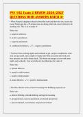 PSY 102 Exam 2 REVIEW 2026&sol;2027&NewLine;QUESTIONS WITH ANSWERS RATED A&plus;