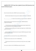 FLORIDA FIRE STATE Exam New Updated Version 2026 Questions And Correct Verified Answers