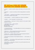 PSY 102 Exam 2 2026&sol;2027 UPDATED&NewLine;QUESTIONS WITH ANSWERS GRADED A&plus;