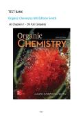 TEST BANK for Organic Chemistry 6th Edition Smith &vert; All Chapters 1-29 Complete A&plus; PASS Newest Version