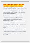 BICSI TECHNICIAN Exam 2026&sol;2027 TEST&NewLine;QUESTIONS WITH ANSWERS RATED A&plus;&NewLine;